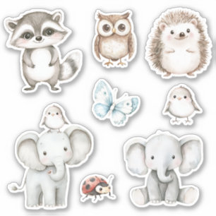 Olifant en Vogel Beste Vrienden Sticker