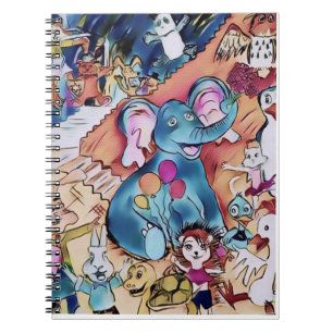 Olifant en vrienden: een menagerie van beestjes notitieboek
