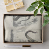  olifant Ephemera decoupage Franse script Tissuepapier (Geschenk)