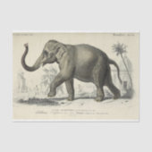 olifant Ephemera decoupage Franse script Tissuepapier (Voorkant)
