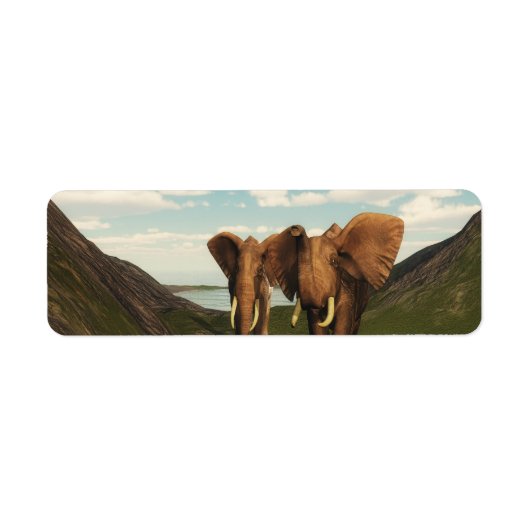 Olifant Etiket (Voorkant)