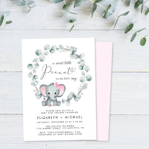 olifant eucalyptus baby meisje koppels douche kaart