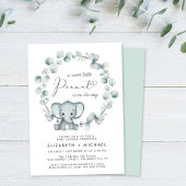Olifant Eucalyptus Couples Baby shower Kaart