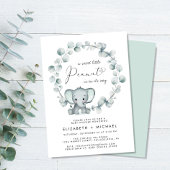 Olifant Eucalyptus Koppels Baby Sprinkle Kaart