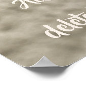 Olifant | Facultatief Citaat, Gezegde, Tekst Poster (Hoek)