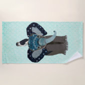 OLIFANT & FALCON BEACH HANDDOEK (Voorkant)
