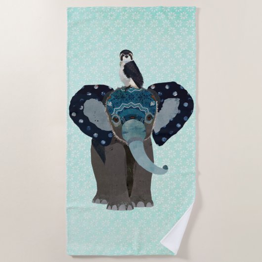 OLIFANT & FALCON BEACH HANDDOEK (Voorkant)