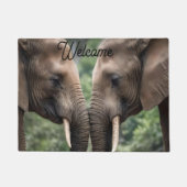 Olifant familie is liefde, deurmat (Voorkant)