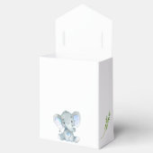 Olifant Favor Box (Boy Baby shower) Bedankdoosjes (Geopend)
