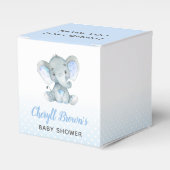 Olifant Favor Box - Boy Baby shower Leuk Bedankdoosjes (Voorkant Zijde)