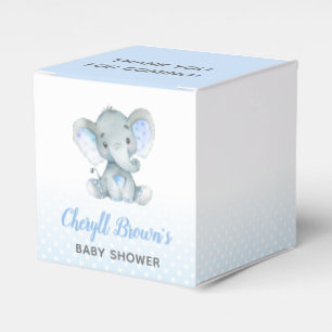 Olifant Favor Box - Boy Baby shower Leuk Bedankdoosjes