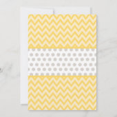 Olifant Geel Grijs Baby shower Kaart (Achterkant)