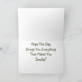 Olifant Gelukkige verjaardag! Bedankkaart (Binnen)