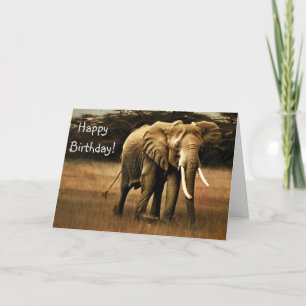 Olifant Gelukkige verjaardag! Bedankkaart