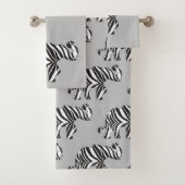 Olifant gemaakt in een Zebra Patroon Bad Handdoek (Insitu)