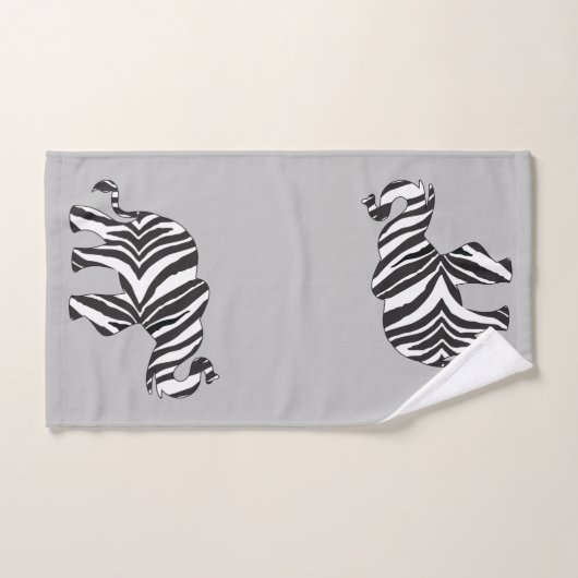 Olifant gemaakt in een Zebra Patroon Bad Handdoek (Handdoek)