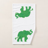 Olifant gemaakt van Shamrocks Bad Handdoek (Handdoek)