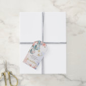 Olifant Gender Reveal Dank u Label Cadeaulabel (Met Touw)