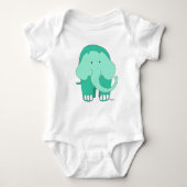 Olifant gepersonaliseerd romper (Voorkant)