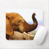 Olifant Geuren Wildlife Fotografie Mousepad Muismat (Met muis)