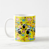 Olifant, Giraffe, Varkens, Honden Gele Mok (Links)