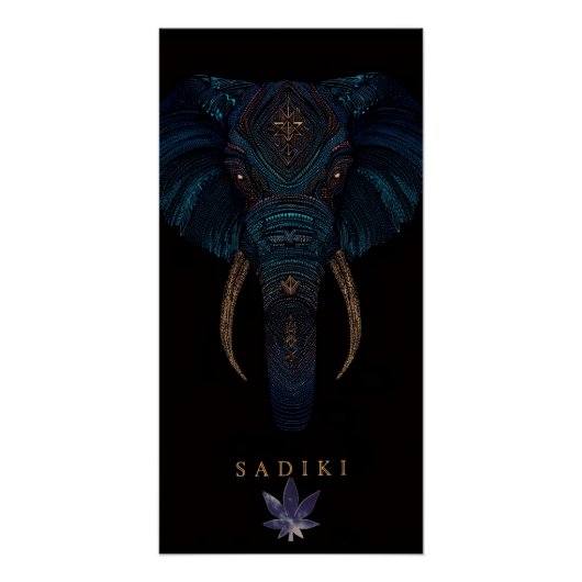 Olifant Glanzende Poster (Voorkant)