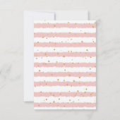 Olifant Glitter Botanische Blush Roze Bedankkaart (Achterkant)