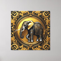 Olifant gouden sierlijke lijst