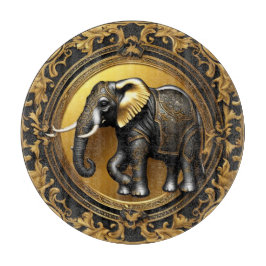 Olifant gouden sierlijke lijst snijplank