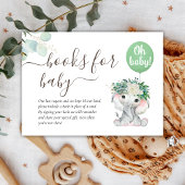 Olifant Green Balloon Greenery Boeken voor Baby Informatiekaartje