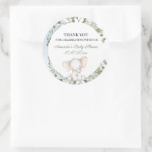 Olifant groen jongen Baby shower
