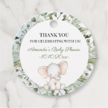 Olifant groen jongen cirkel jongen Baby shower