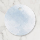 Olifant groen jongen cirkel jongen Baby shower Bedankjes Labels (Achterkant)