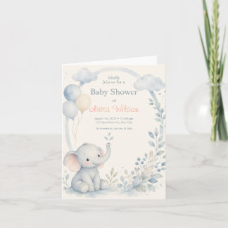 Olifant Groene Baby Shower Baby Jongensfeest