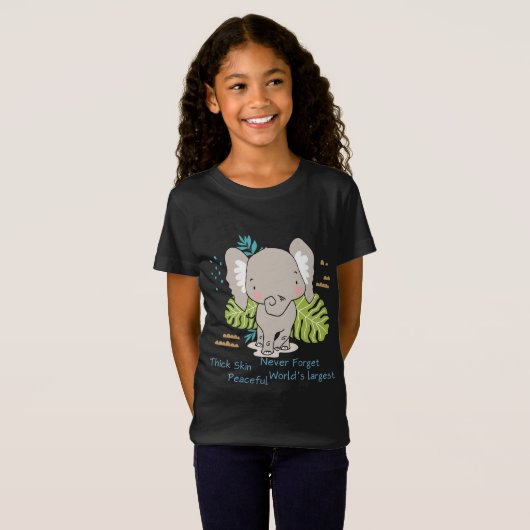 Olifant - groot dier - opvoeden t-shirt (Voorkant volledig)