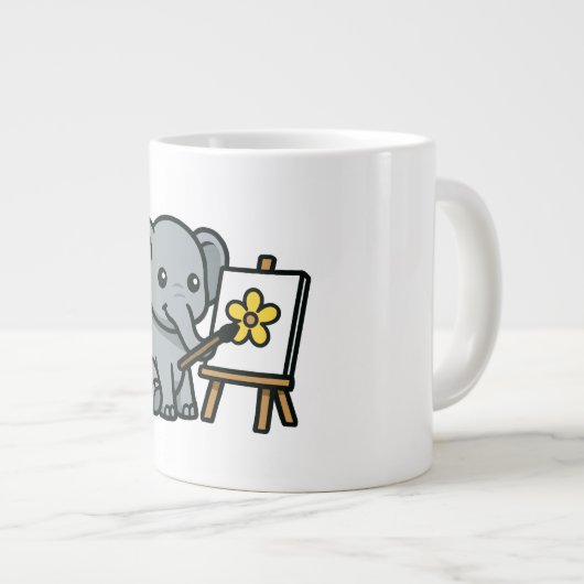 olifant grote koffiekop (Voorkant rechts)