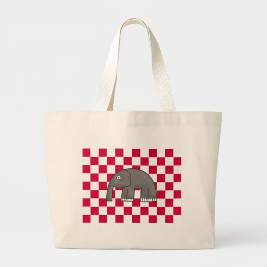 olifant grote tote bag (Voorkant)