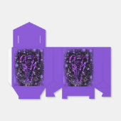 Olifant gunst doos in Paarse roze Sterrennacht Bedankdoosjes (Uitgevouwen)