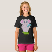 Olifant Hand fan T-shirt (Voorkant volledig)