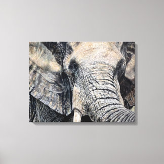 Olifant Hand-getrokken Potlood Crayon Art Canvas P Afdruk
