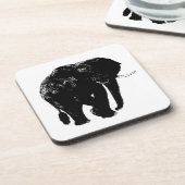 Olifant Hard plastiek onderzetter (Linkerzijde)