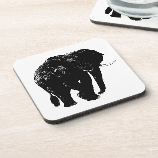 Olifant Hard plastiek onderzetter (Linkerzijde)