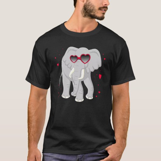 Olifant Hart Bril Kinderen Olifant Shirt Valenti (Voorkant)