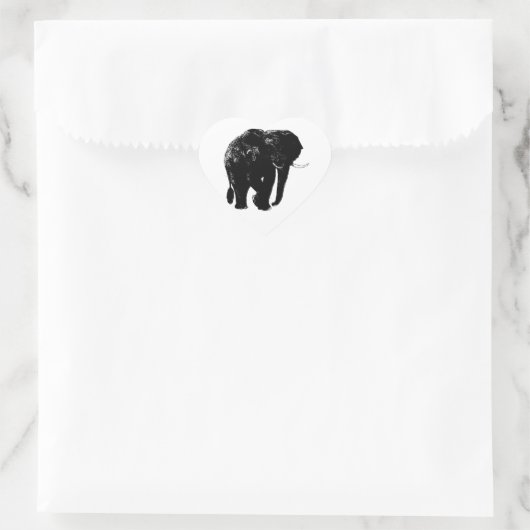 Olifant hart Sticker (Tas)