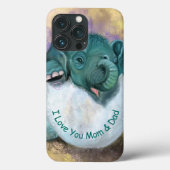Olifant Hatching Grappige iPhone Case - Aangepaste (Achterkant)