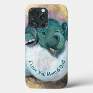 Olifant Hatching Grappige iPhone Case - Aangepaste
