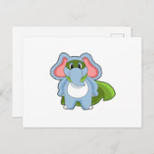 Olifant Held Briefkaart (Voorkant / Achterkant)