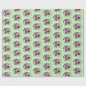 Olifant Henna Lotus Bloem Cadeaupapier (Vlak)