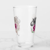 Olifant Henna Lotus Bloemen Glas (Links)