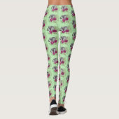 Olifant Henna Lotus Bloemen Leggings (Achterkant)